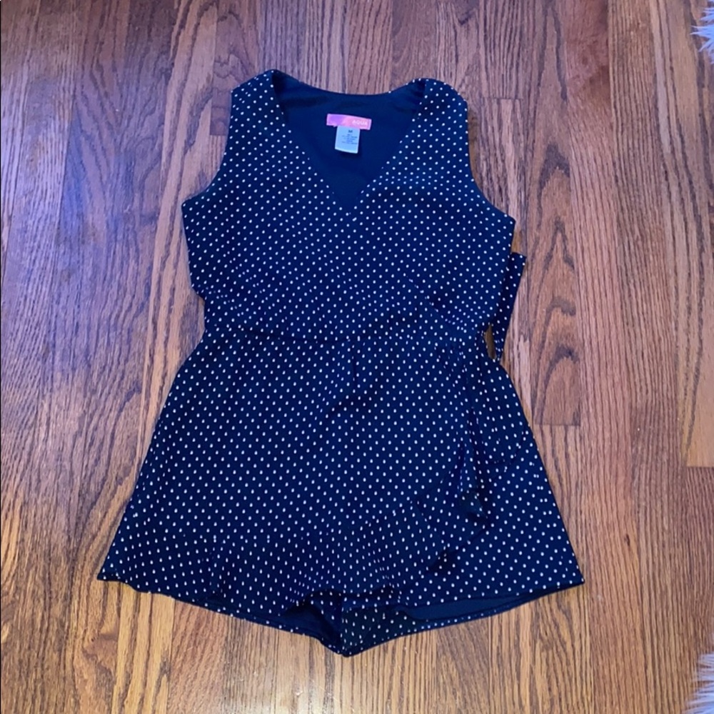 Girls polka dot romper